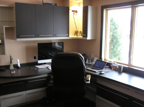 Home office desk unit